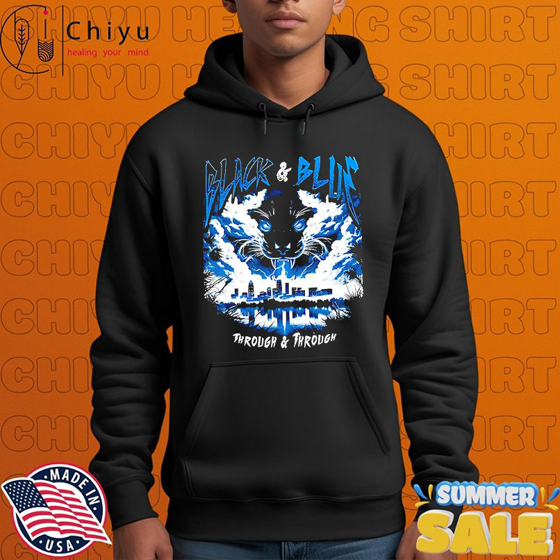 Carolina Panthers black and blue through and through shirt