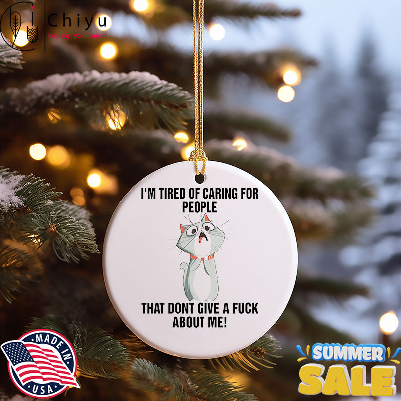 Cat I'm tired of caring for people that dont give a fuck about me shirt