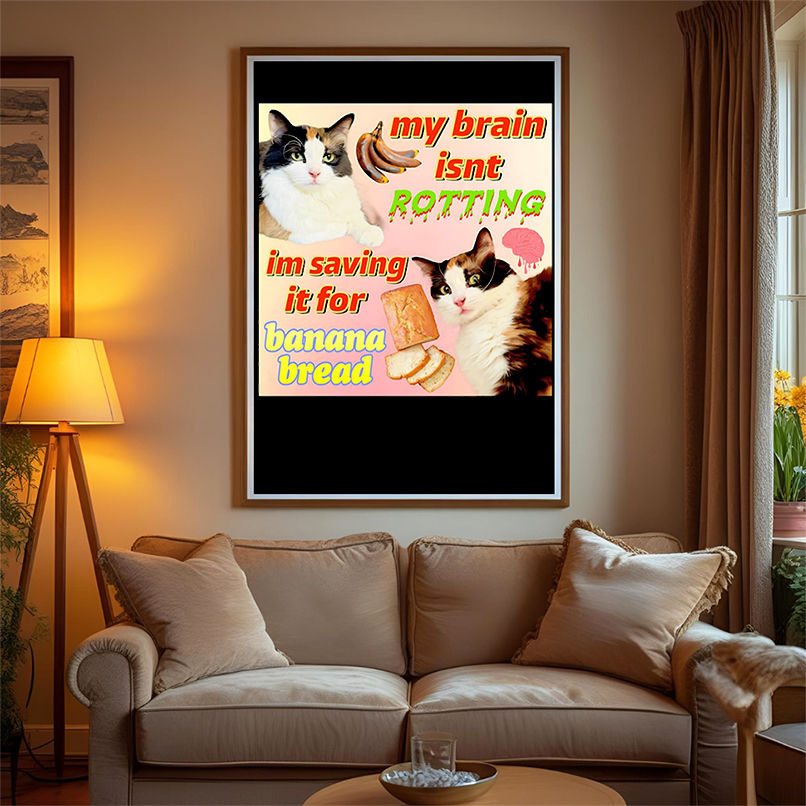 Cat my brain isnt rotting im saving it for banana bread shirt Cat my brain isnt rotting im saving it for banana bread shirt