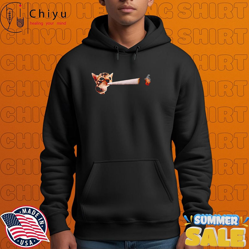 Cat smoking meme shirt