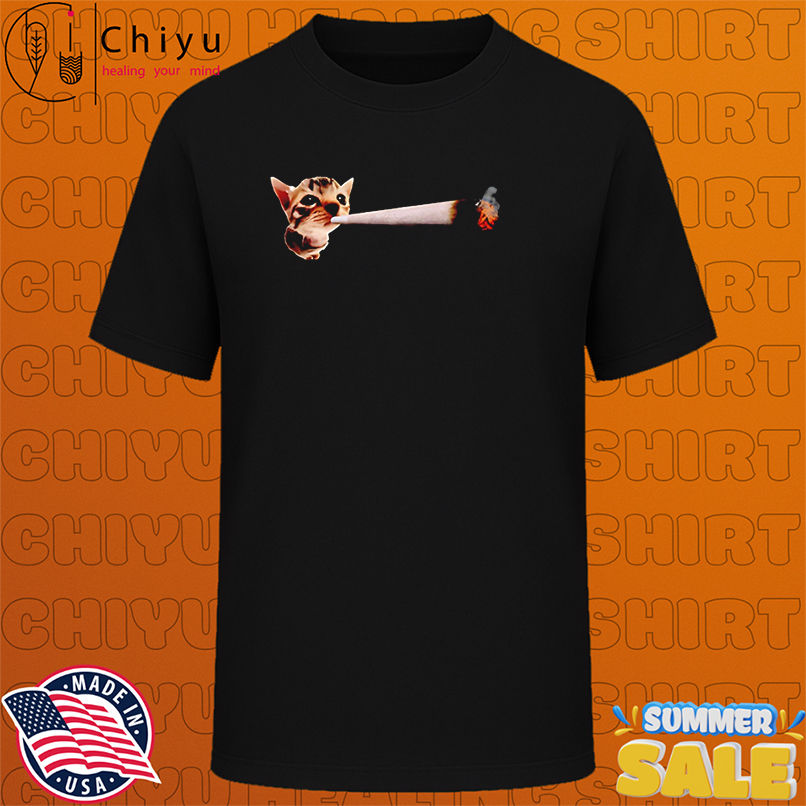 Cat smoking meme shirt