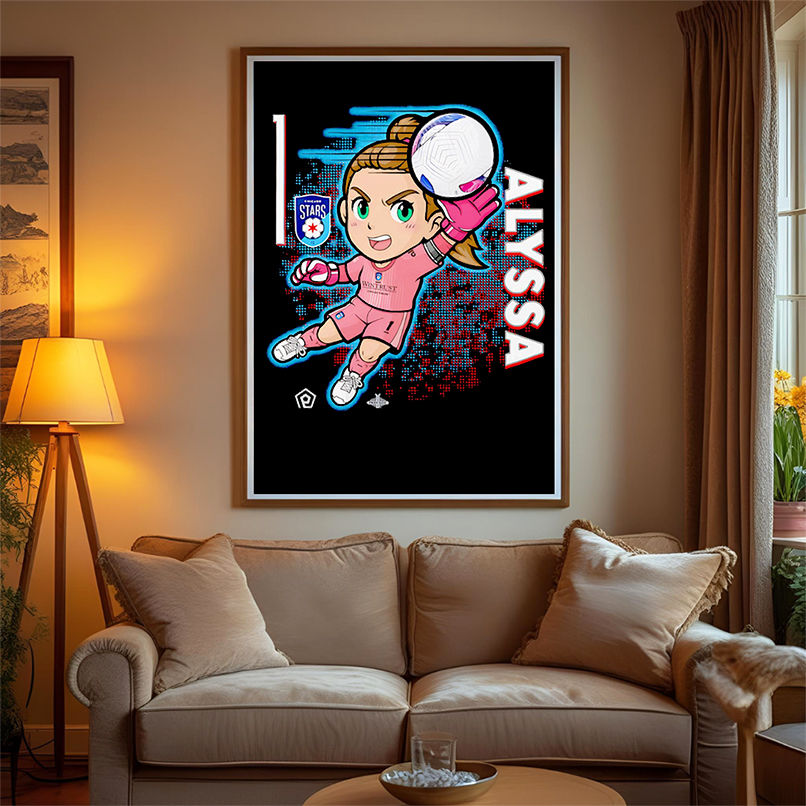 Chicago Stars Alyssa Naeher chibi cartoon shirt Chicago Stars Alyssa Naeher chibi cartoon shirt