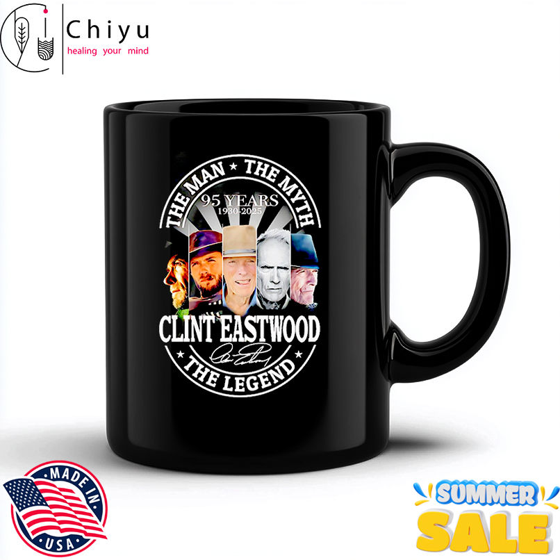 Clint Eastwood the man the myth the Legend 95 years 1930 2025 shirt Clint Eastwood the man the myth the Legend 95 years 1930 2025 shirt
