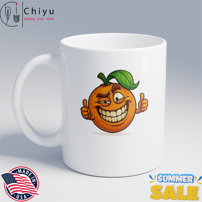 Confident Smiling Orange Cartoon shirt Confident Smiling Orange Cartoon shirt