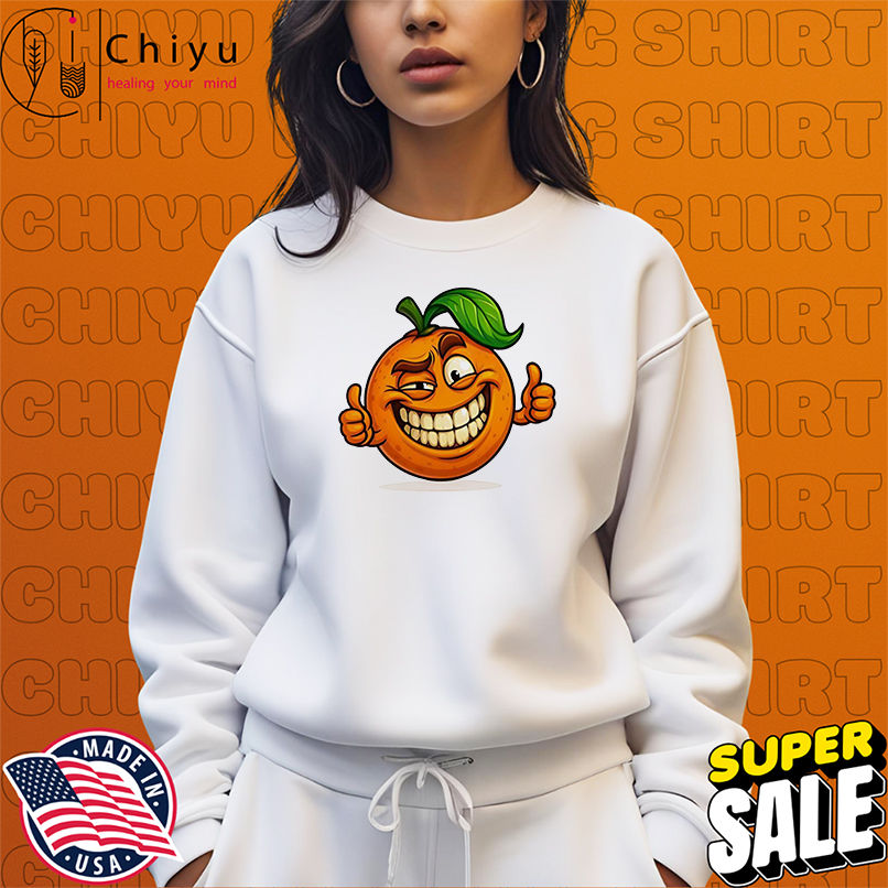 Confident Smiling Orange Cartoon shirt