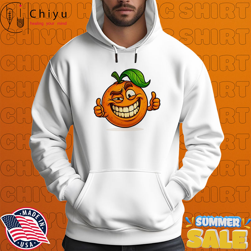 Confident Smiling Orange Cartoon shirt Confident Smiling Orange Cartoon shirt