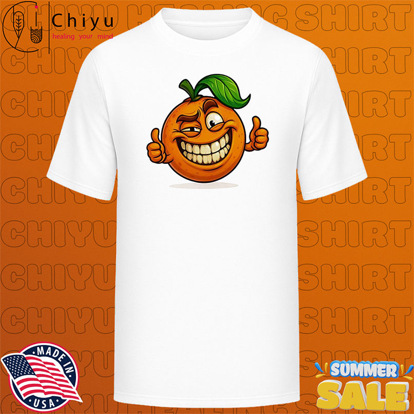 Confident Smiling Orange Cartoon shirt