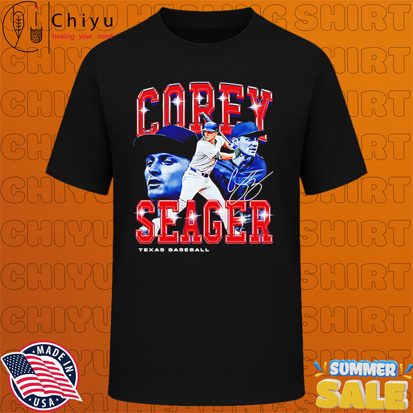 Corey Seager Retro Flair Texas baseball signatue shirt