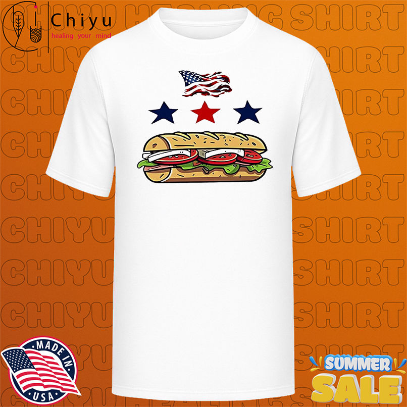 DC flag sub sandwich Washington DC statehood protest shirt