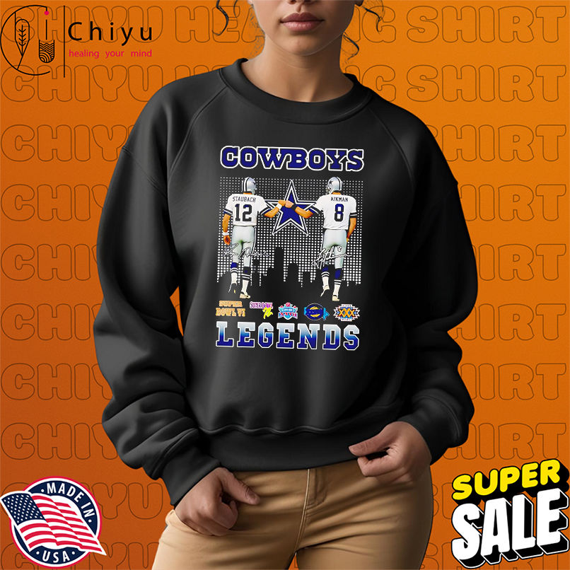 Dallas Cowboys Staubach Aikman Football Legends 2025 shirt Dallas Cowboys Staubach Aikman Football Legends 2025 shirt