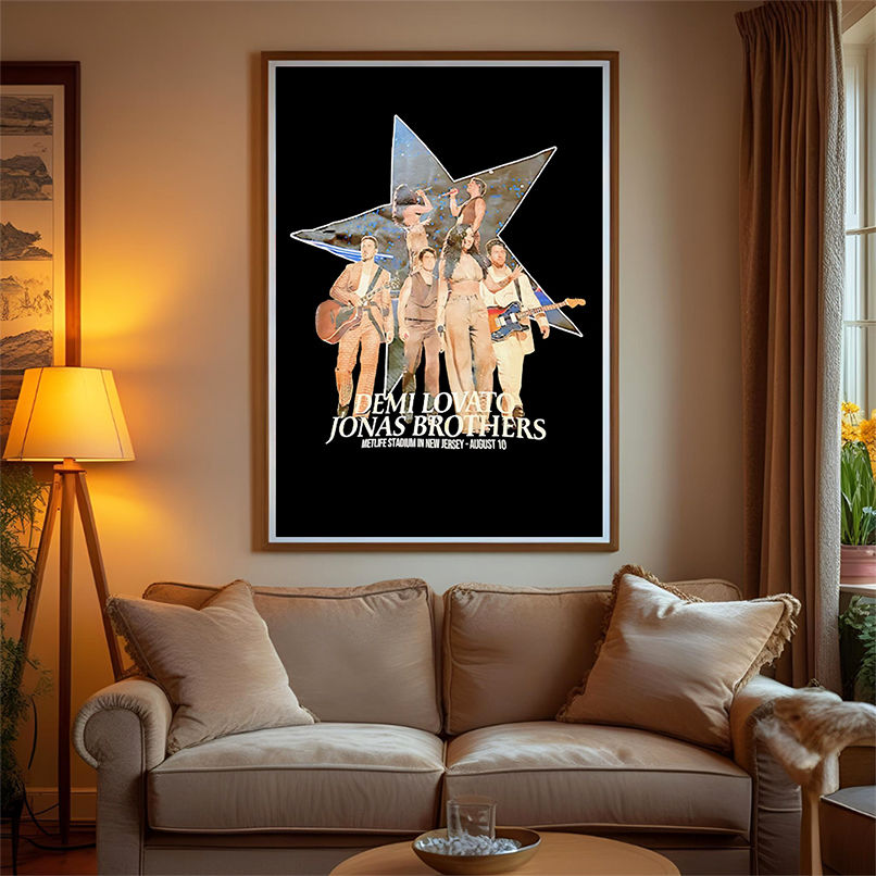 Demi Lovato Jonas Brothers Metlife Stadium In New Jersey August 10 Star shirt Demi Lovato Jonas Brothers Metlife Stadium In New Jersey August 10 Star shirt