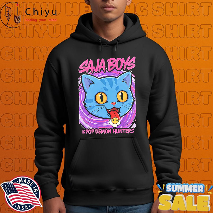 Derpy Tiger Saja Boys KPop Demon Hunters Blue Cat shirt