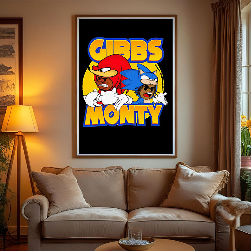 Detroit Lions Gibbs Monty cartoon shirt Detroit Lions Gibbs Monty cartoon shirt