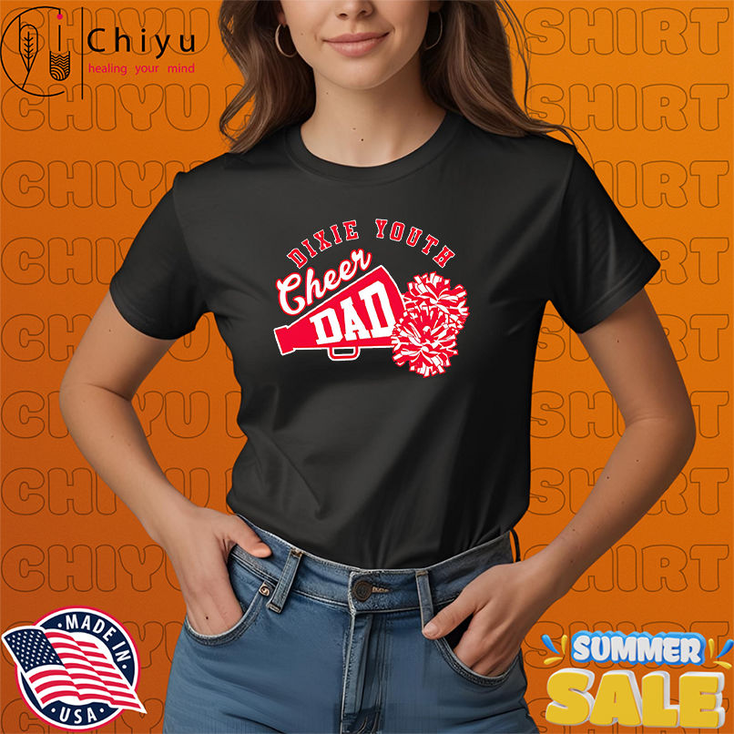 Dixie Youth Cheer Dad Pom Poms shirt