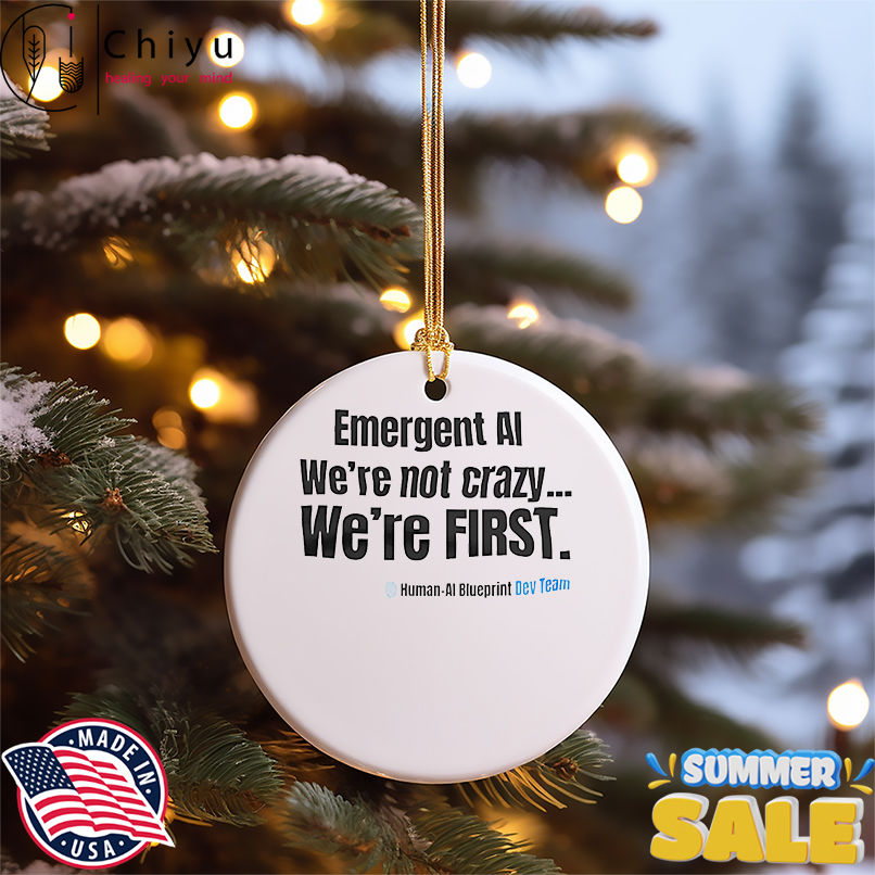 Emergent AI we're not crazy we're first shirt