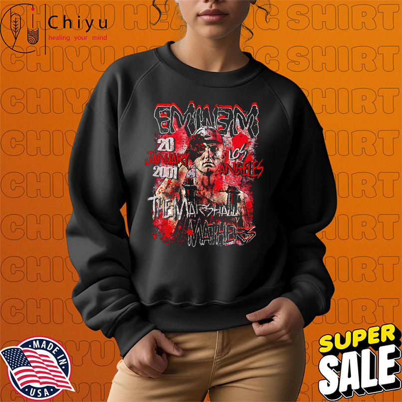 Eminem 20 January 2001 Los Angeles he Marshall Mathers graphic shirt Eminem 20 January 2001 Los Angeles he Marshall Mathers graphic shirt