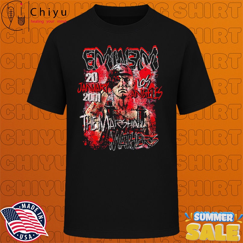 Eminem 20 January 2001 Los Angeles he Marshall Mathers graphic shirt