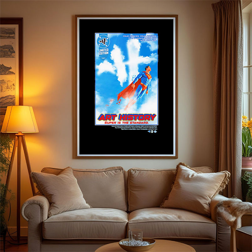 Flight Club Super man art history Super is the standard shirt Flight Club Super man art history Super is the standard shirt