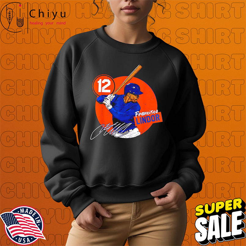 Francisco Lindor #12 New York Baseball MLB Player retro shirt Francisco Lindor #12 New York Baseball MLB Player retro shirt