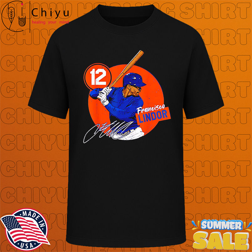 Francisco Lindor #12 New York Baseball MLB Player retro shirt