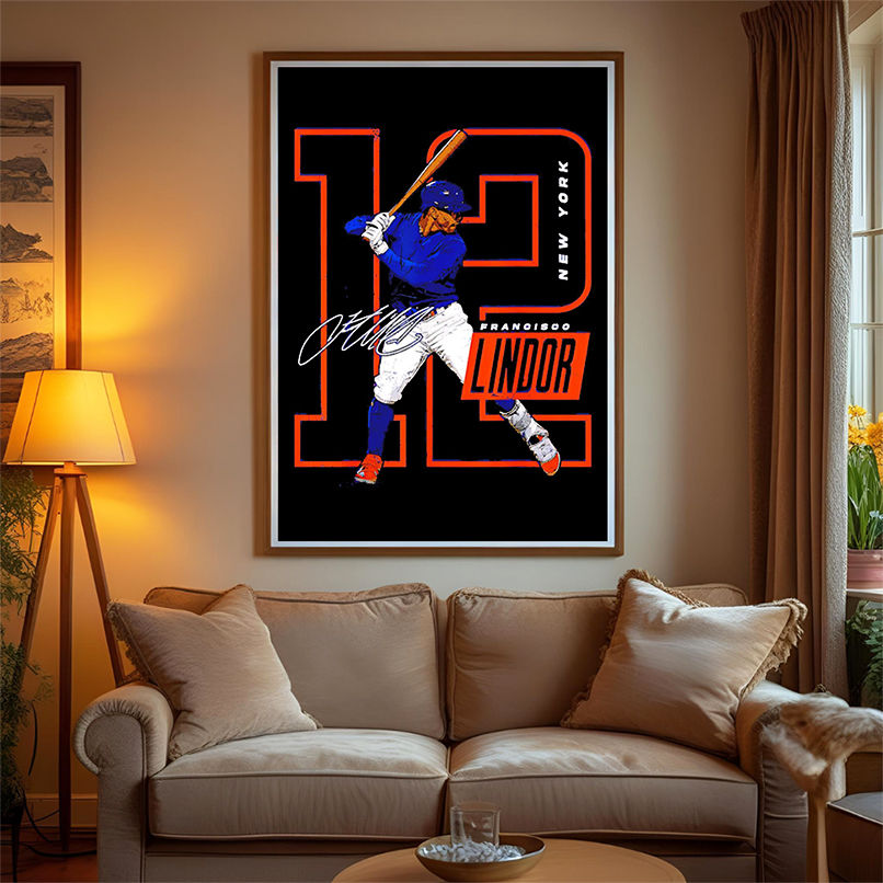 Francisco Lindor #12 New York Baseball MLB Player shirt Francisco Lindor #12 New York Baseball MLB Player shirt