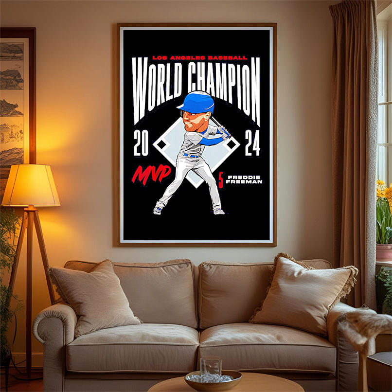 Freddie Freeman #5 Los Angeles Baseball MVP 2024 cartoon shirt Freddie Freeman #5 Los Angeles Baseball MVP 2024 cartoon shirt
