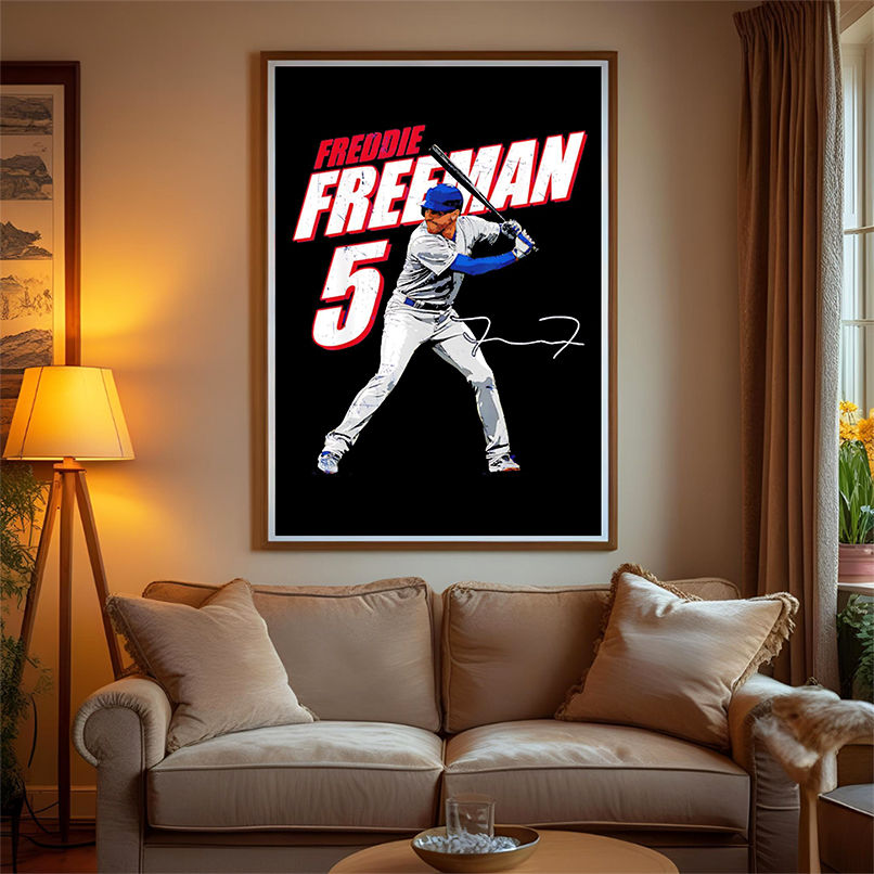 Freddie Freeman #5 Los Angeles Baseball Players signature shirt Freddie Freeman #5 Los Angeles Baseball Players signature shirt