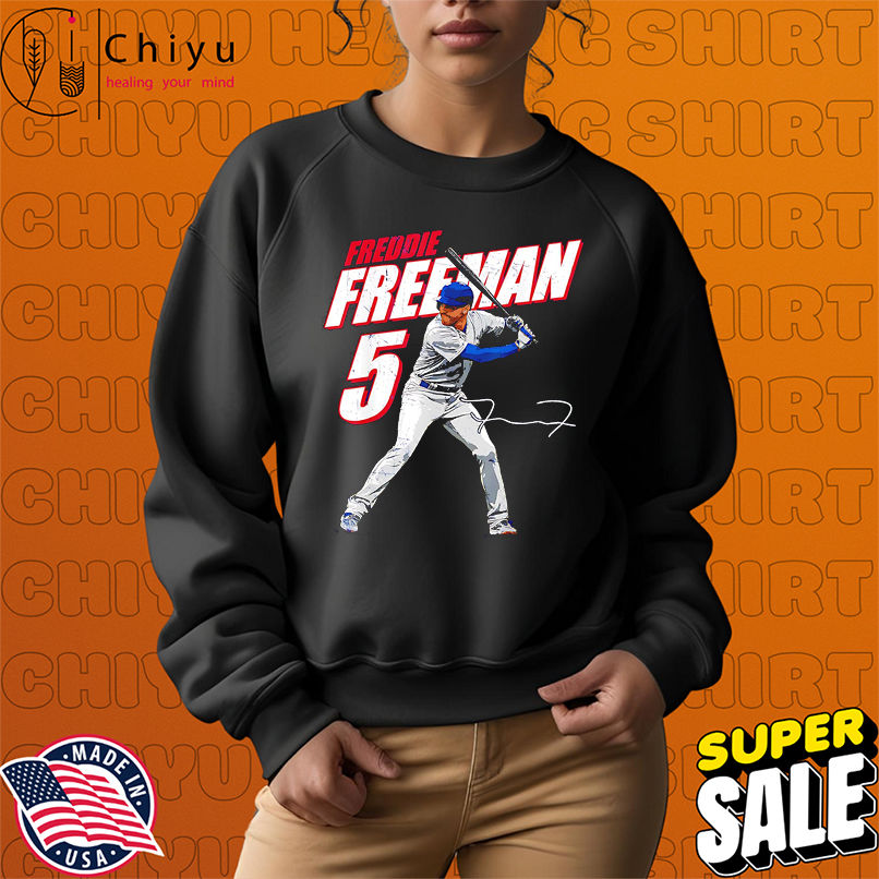 Freddie Freeman #5 Los Angeles Baseball Players signature shirt Freddie Freeman #5 Los Angeles Baseball Players signature shirt