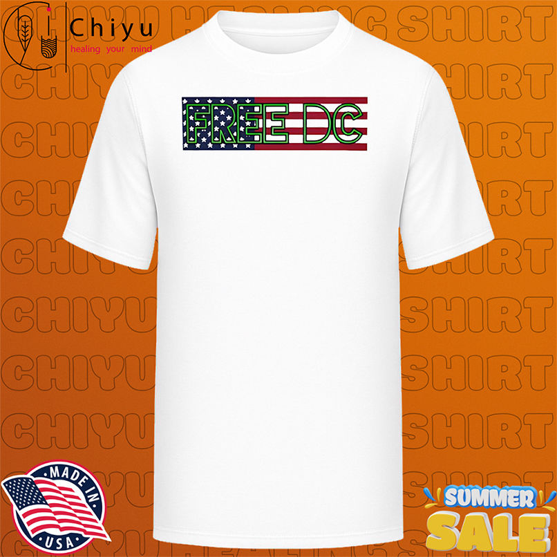 Free DC political American flag equality activist shirt