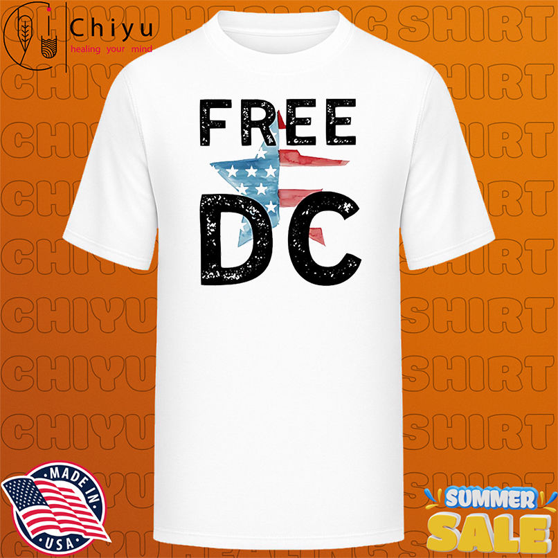 Free DC political American flag star activist shirt
