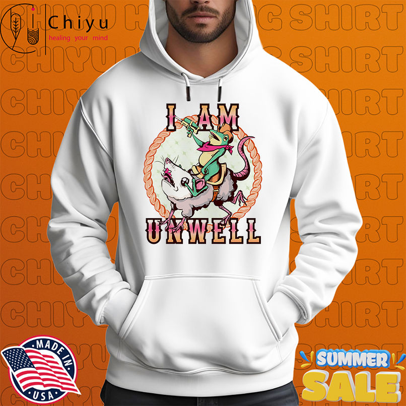 Frog riding possum I am unwell shirt