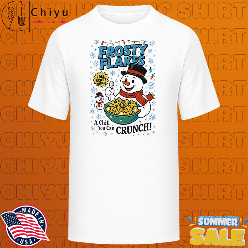 Frosty Flakes Snowman Christmas shirt