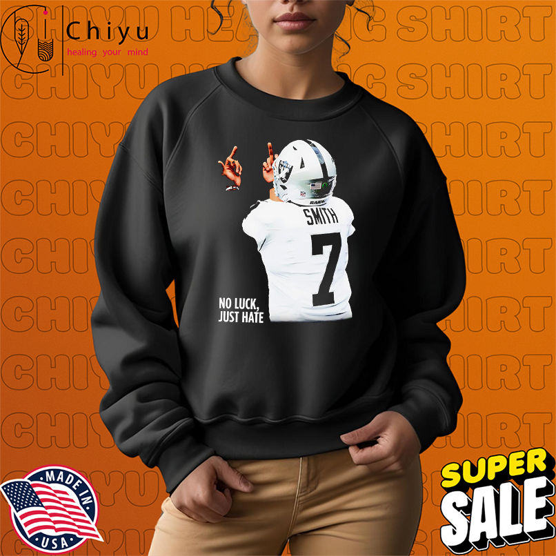 Geno Smith no luck just hate shirt Geno Smith no luck just hate shirt