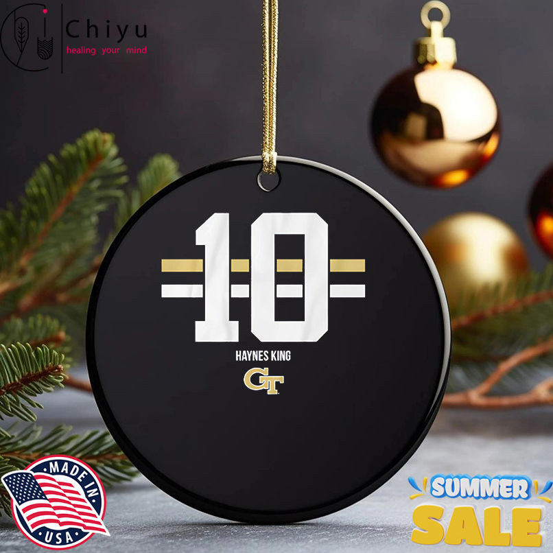 Georgia Tech Football Haynes King Name Number 10 shirt