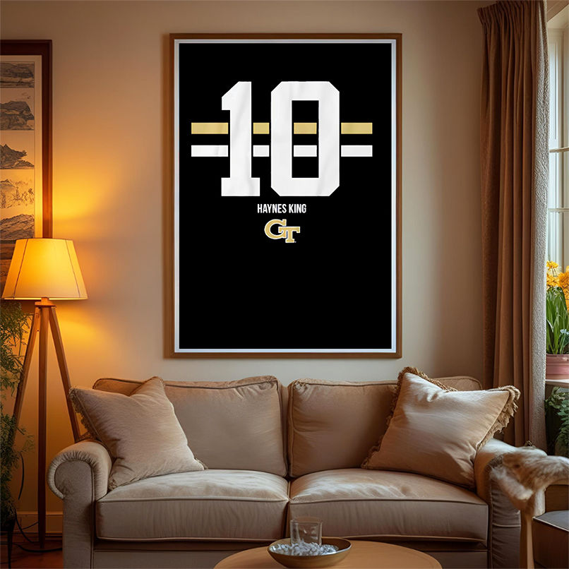 Georgia Tech Football Haynes King Name Number 10 shirt Georgia Tech Football Haynes King Name Number 10 shirt