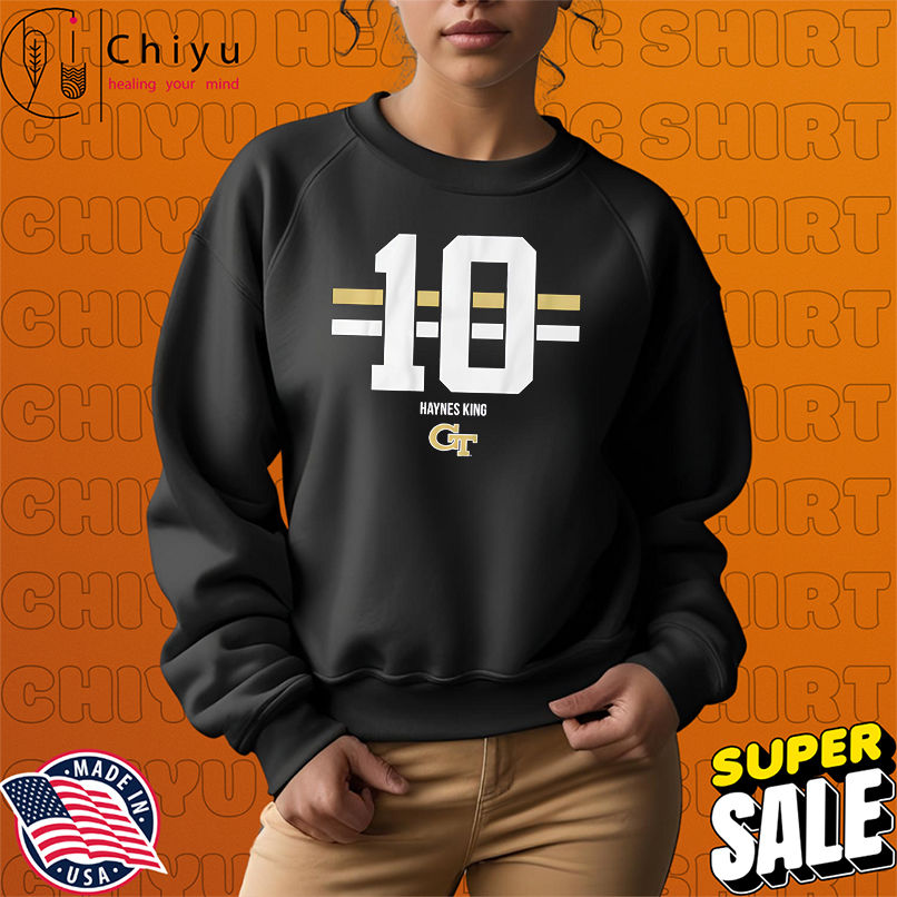 Georgia Tech Football Haynes King Name Number 10 shirt Georgia Tech Football Haynes King Name Number 10 shirt