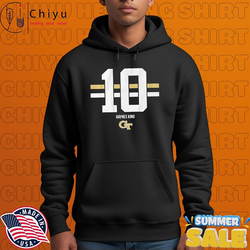 Georgia Tech Football Haynes King Name Number 10 shirt