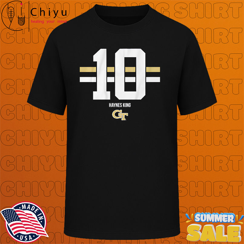 Georgia Tech Football Haynes King Name Number 10 shirt