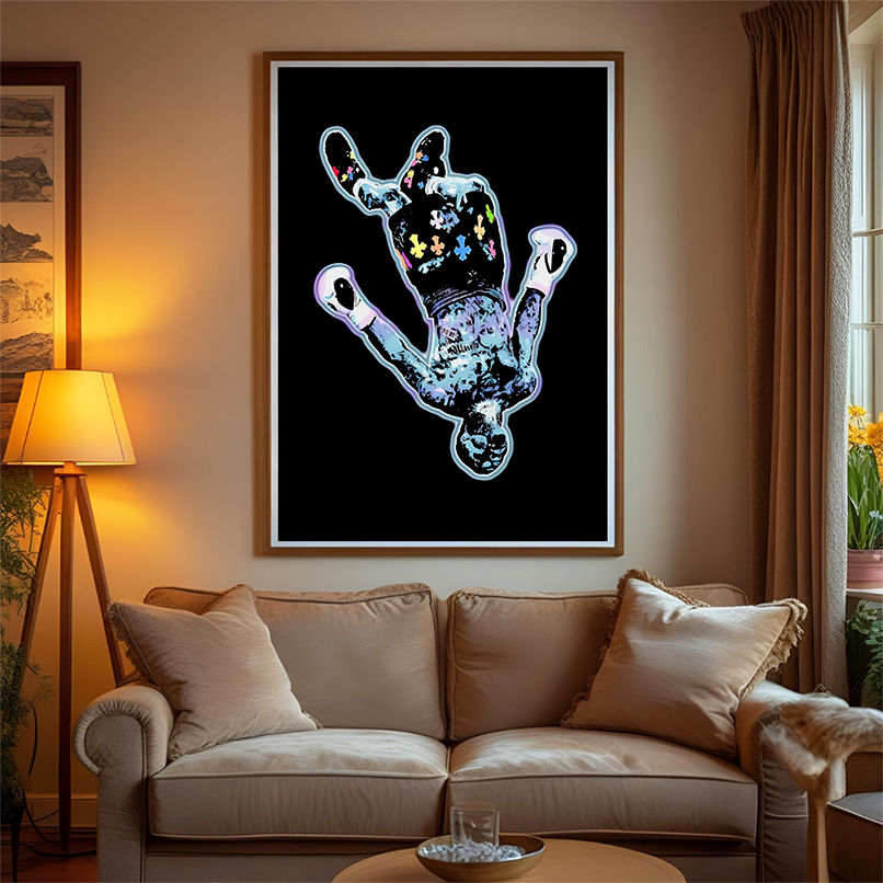 Gervonta Davis Upside Down Boxing Graphic Colorful shirt Gervonta Davis Upside Down Boxing Graphic Colorful shirt