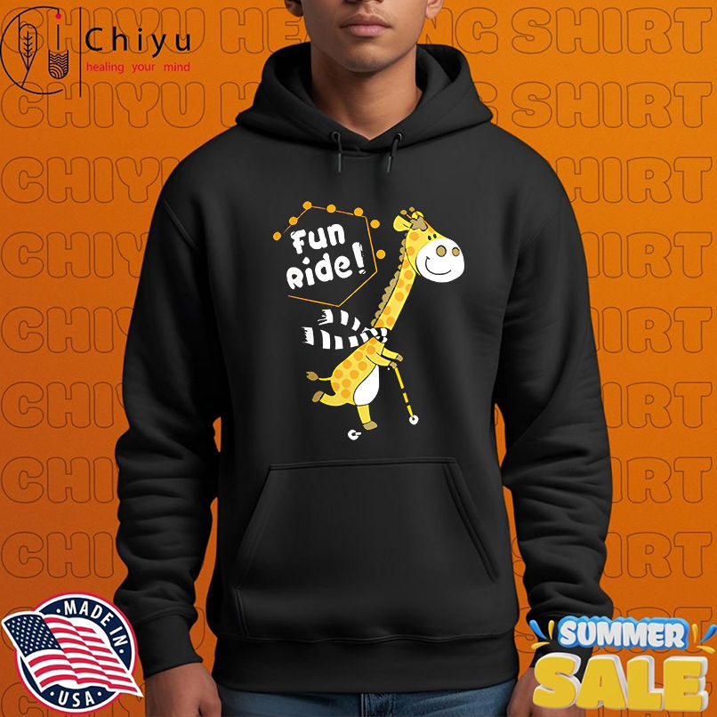 Giraffe fun ride cartoon shirt Giraffe fun ride cartoon shirt