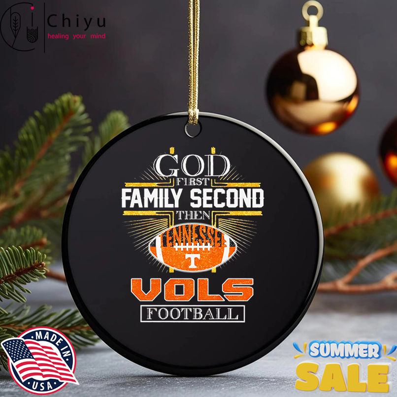 God first family second then Tennessee Vols football shirt