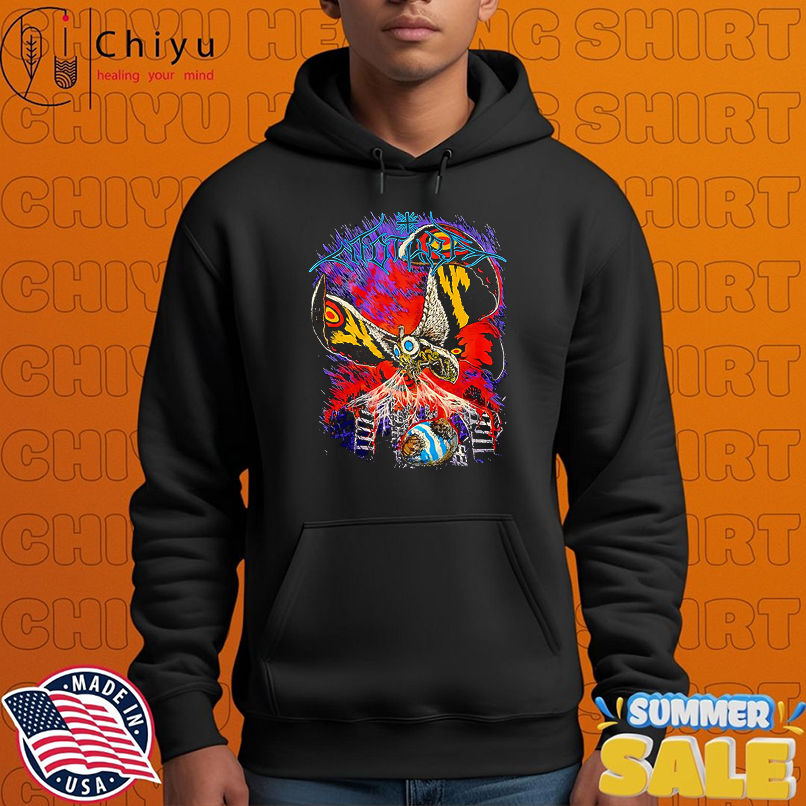 Godzilla Ghost X Ghost Mothra metal shirt Godzilla Ghost X Ghost Mothra metal shirt