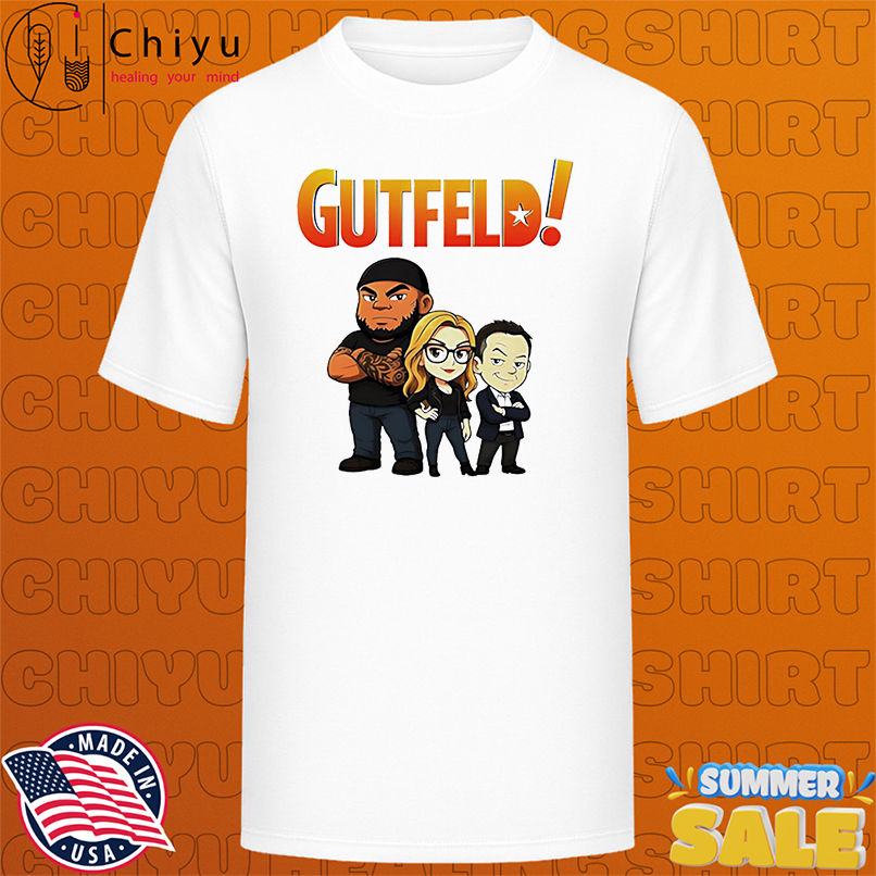 Gutfeld Crew Chibi Greg Gutfeld Kat Timpf and Tyrus shirt