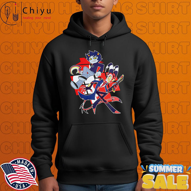 Helluva Boss x Homestuck Karkat and Blitz shirt Helluva Boss x Homestuck Karkat and Blitz shirt