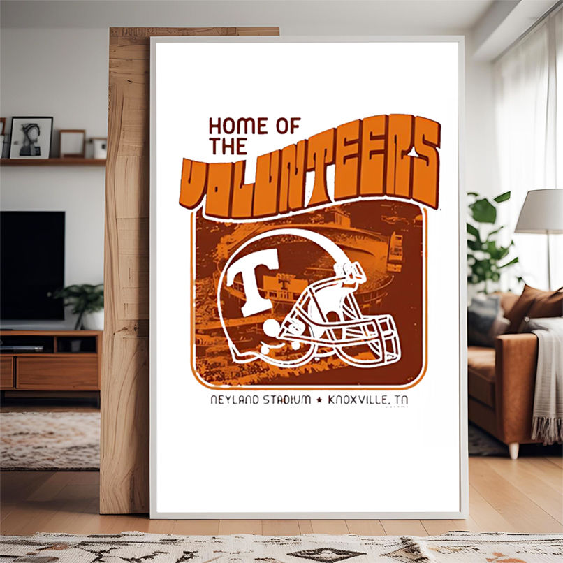Home of the Tennessee Volunteers New World Graphics helmet shirt Home of the Tennessee Volunteers New World Graphics helmet shirt