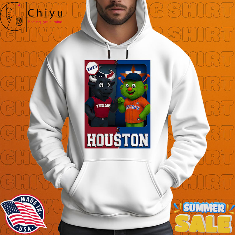 Houston Texans and Houston Astros mascot play card shirt Houston Texans and Houston Astros mascot play card shirt