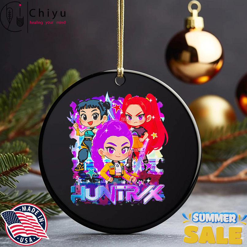 Huntrix Anime Chibi Rumi Mira Zoey KPop Demon Hunters Digital Art shirt