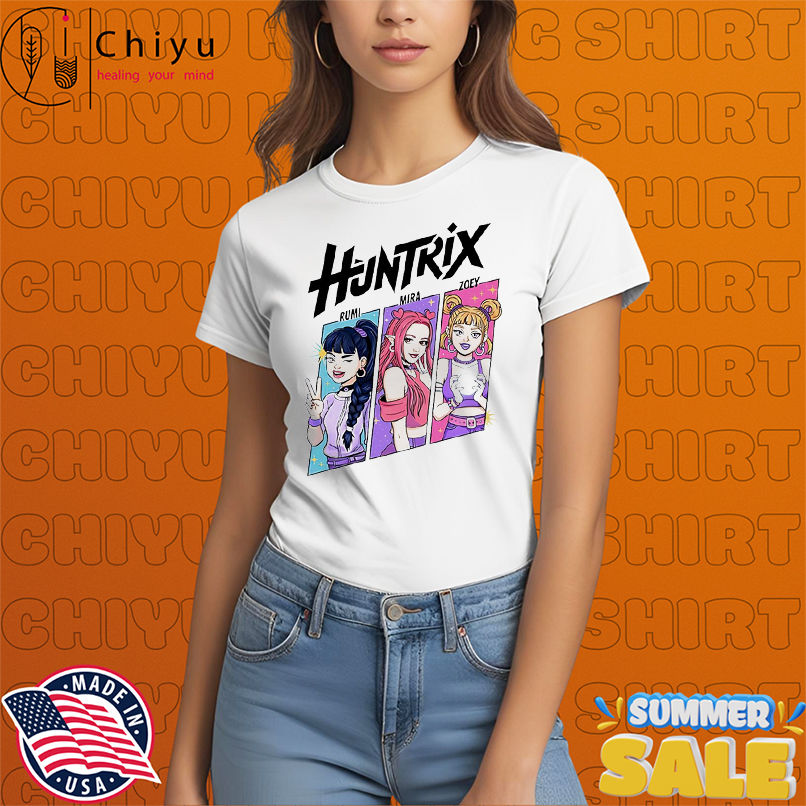 Huntrix Comic Panel Rumi Mira & Zoey KPop Demon Hunters shirt
