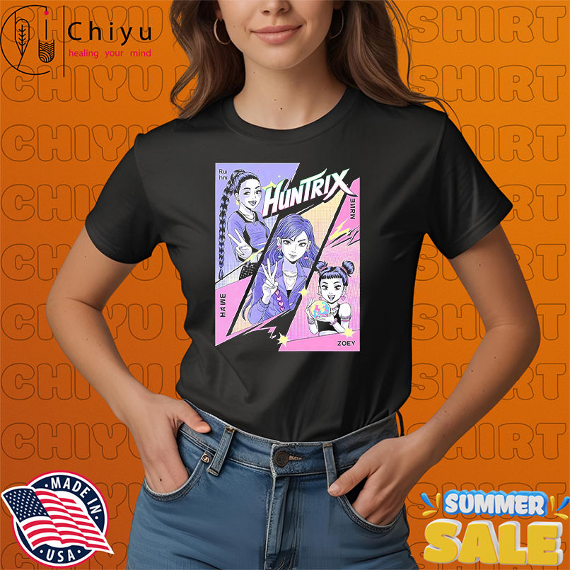 Huntrix Pastel Pop Art Rumi Mira and Zoey KPop Demon Hunters shirt