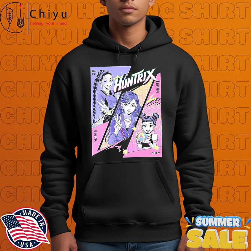 Huntrix Pastel Pop Art Rumi Mira and Zoey KPop Demon Hunters shirt
